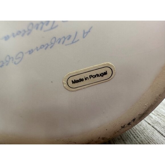 Vtg Teleflora Mushroom Shape Hanging Birdhouse Planter Floral 6.5" Tall Portugal - Picture 8 of 15